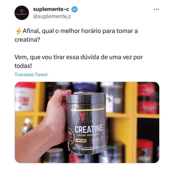 QUAL MELHOR HORÁRIO PARA TOMAR CREATINA - Suplemente.c