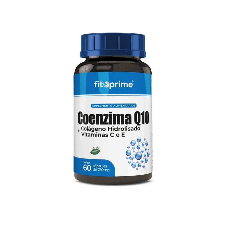 Coenzima Q10 Com Colágeno e Vitaminas C E 60 Cápsulas Fitoprime