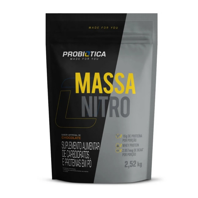 Hipercalórico Massa Nitro 2,5 Probiotica Sabor Chocolate