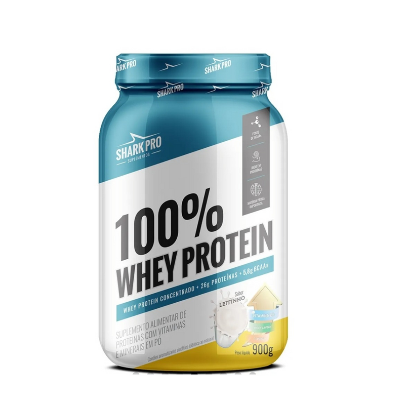 Whey 100% Concentrado Shark Pro 900g