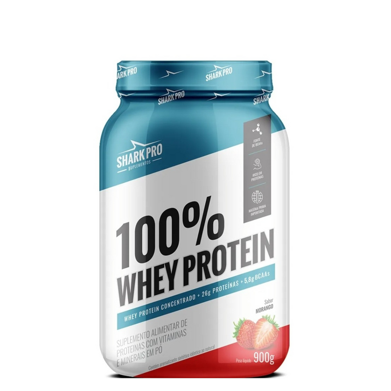 Whey 100% Concentrado Shark Pro 900g