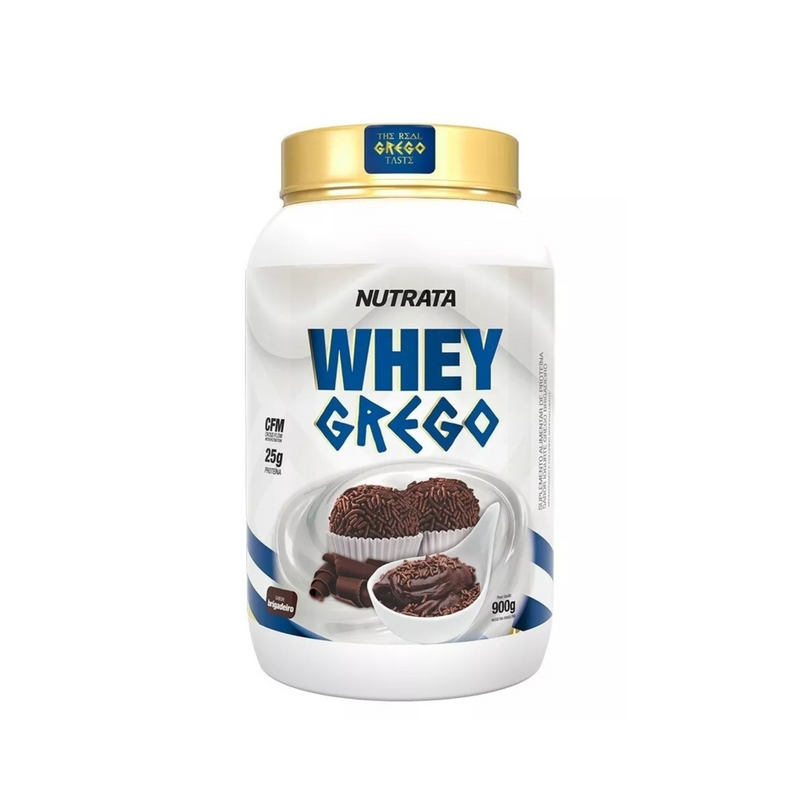 Whey Grego Nutrata 3w  900g Sabor Brigadeiro