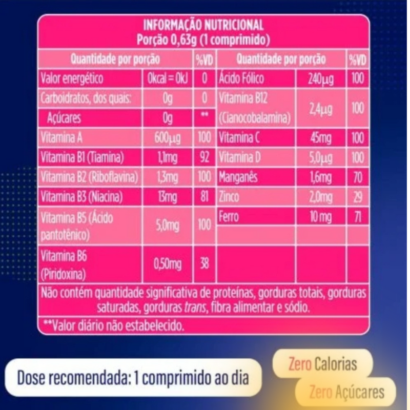 Vitamina Neo Química 60 Cápsulas - Suplemente.c