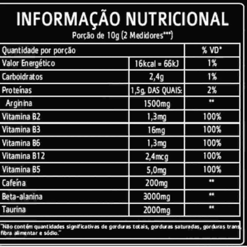 Pré Treino Iron Absolut Nutrition 300g Sabor Laranja - Suplemente.c